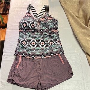 The bikini & beach lifestyle short swim set